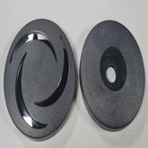 Cap for Large Diverter/Regulator with Star Connection, Bellagio Tubs Bari, Venezia, Arum C - 3 Brow design, Grey/Silver(1.1.B2.0052+1.1.B2.0069)
